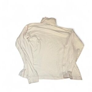 Eddie Bauer Cream Turtleneck Long Sleeve Top Size L